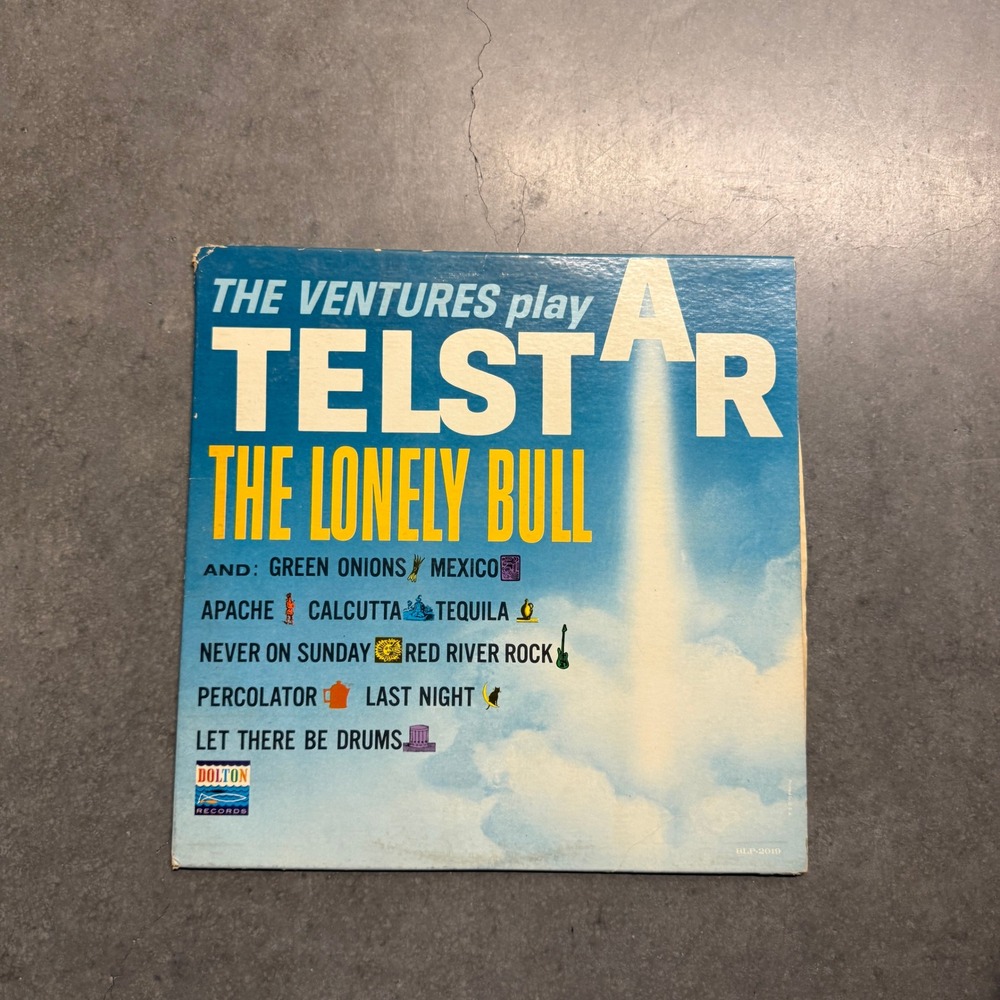 The Ventures Play Telstar The Lonely Bull Vinyl LP Dolton Records BLP-2019 Surf